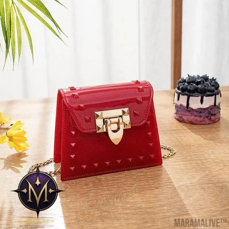 New PVC Candy Color One Shoulder Messenger Bag