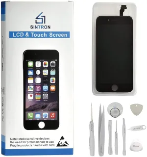 New Sintron OEM LCD Screen Replacement - for iPhone 5S 4" Black LCD Display Touch Screen Digitizer Assembly Repair Replacement Including Free Tools (for iPhone 5S/SE, Black)