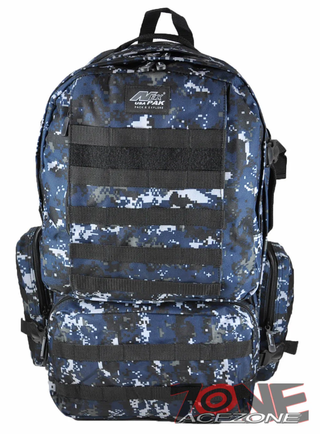 Nexpak USA Backpack Tactical 3 Day Assault Outdoor OP822 NAVY DIGITAL CAMO