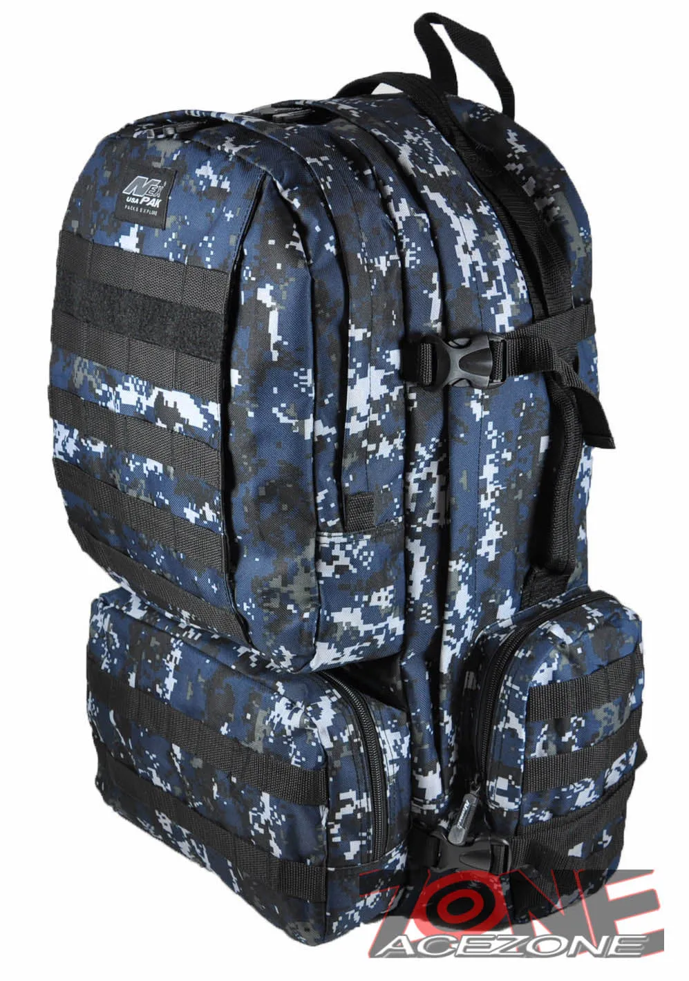 Nexpak USA Backpack Tactical 3 Day Assault Outdoor OP822 NAVY DIGITAL CAMO