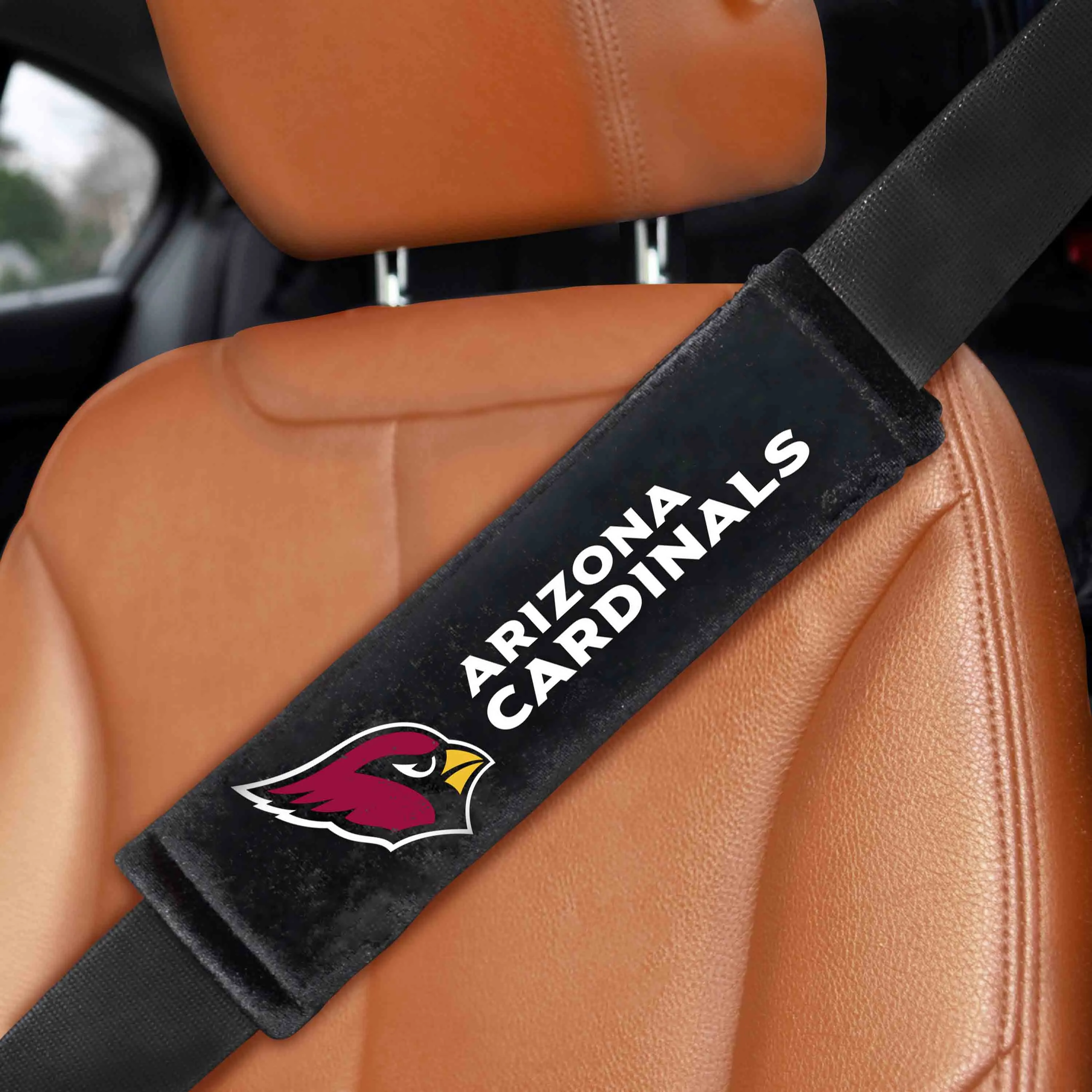 NFL - Arizona Cardinals Embroidered Seatbelt Pad - Pair