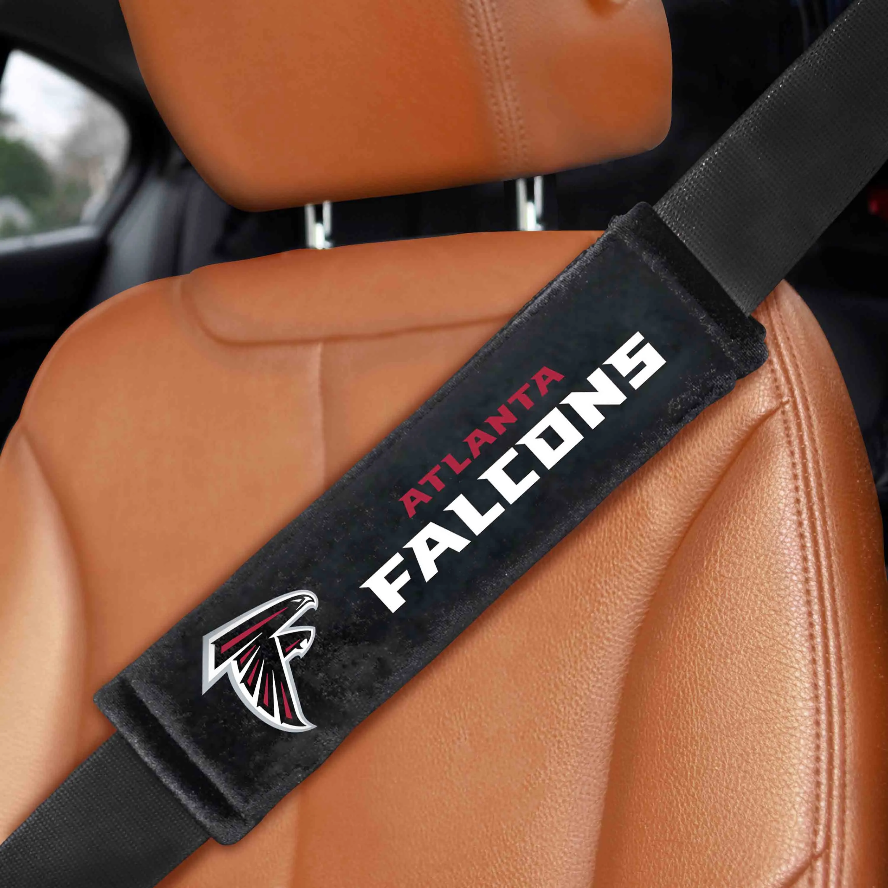 NFL - Atlanta Falcons Embroidered Seatbelt Pad - Pair