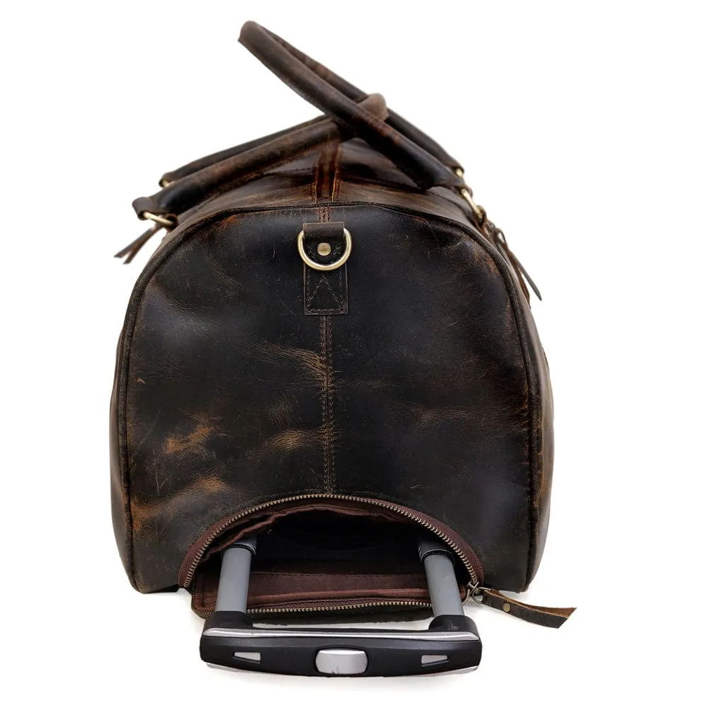 Odyssey Leather Rolling Duffel