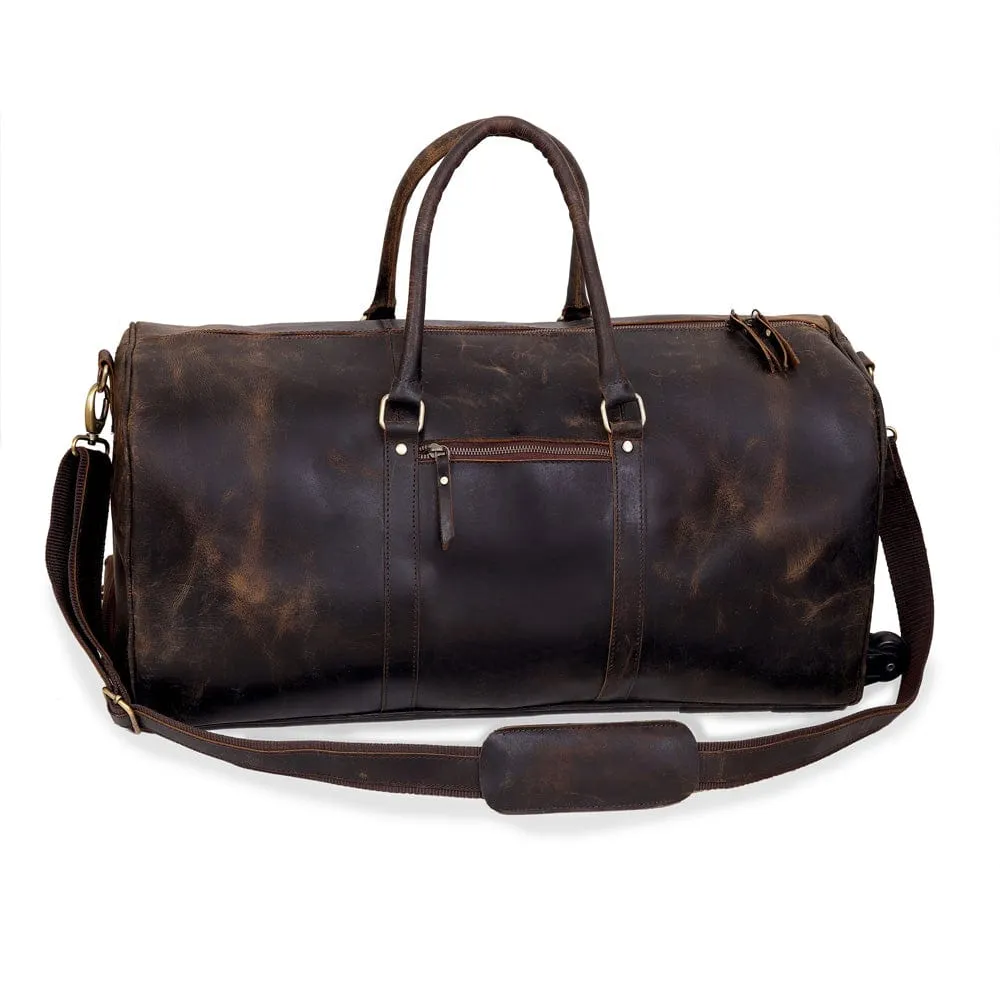 Odyssey Leather Rolling Duffel