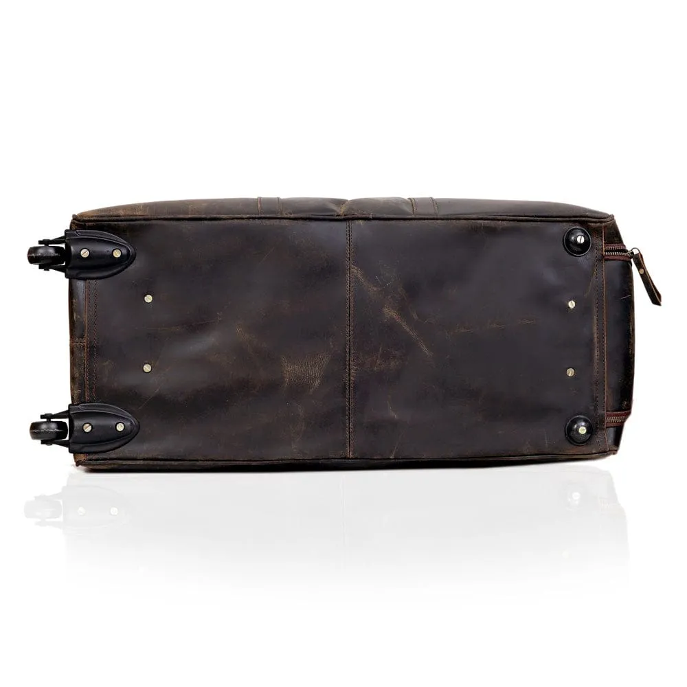 Odyssey Leather Rolling Duffel