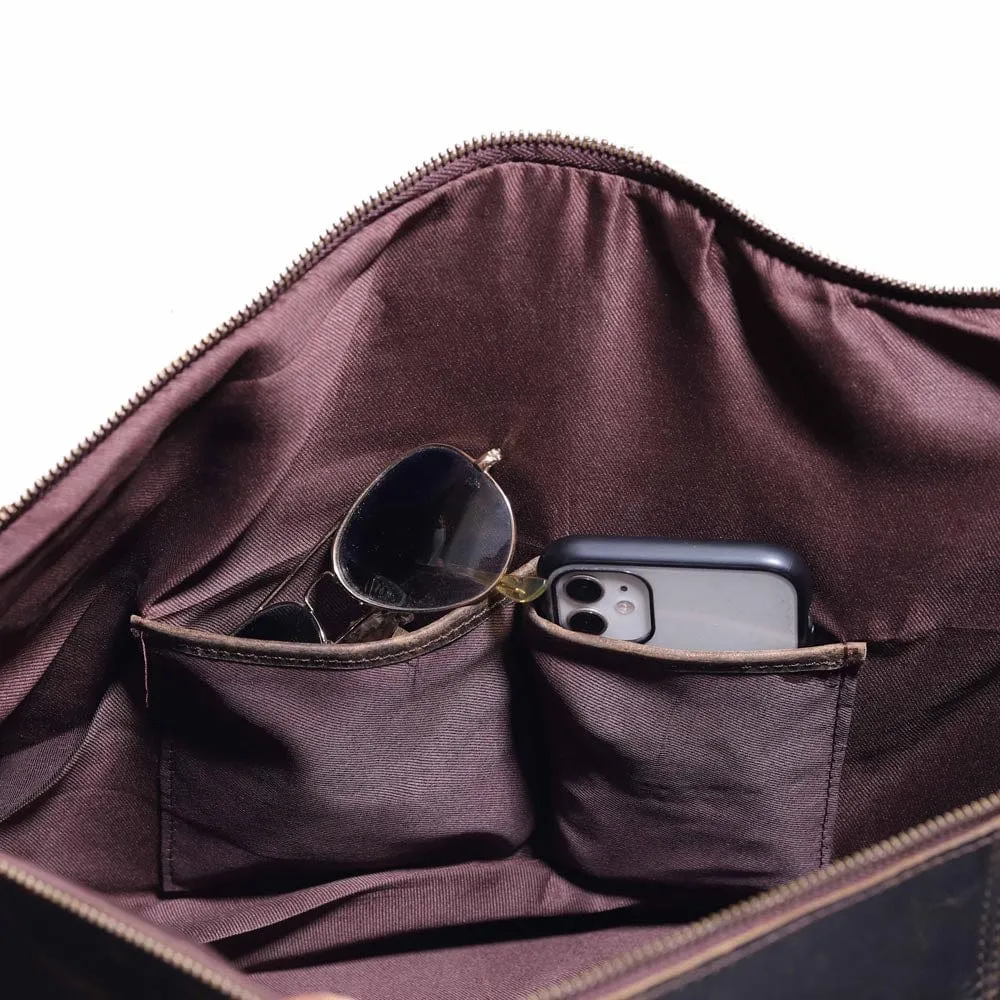Odyssey Leather Rolling Duffel