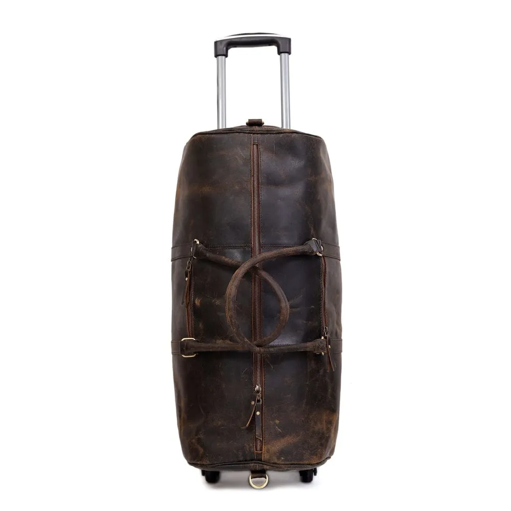 Odyssey Leather Rolling Duffel