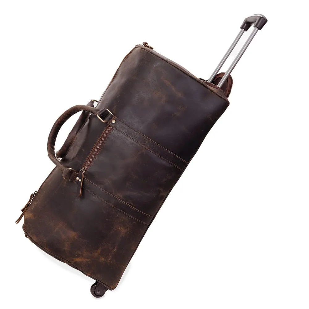 Odyssey Leather Rolling Duffel