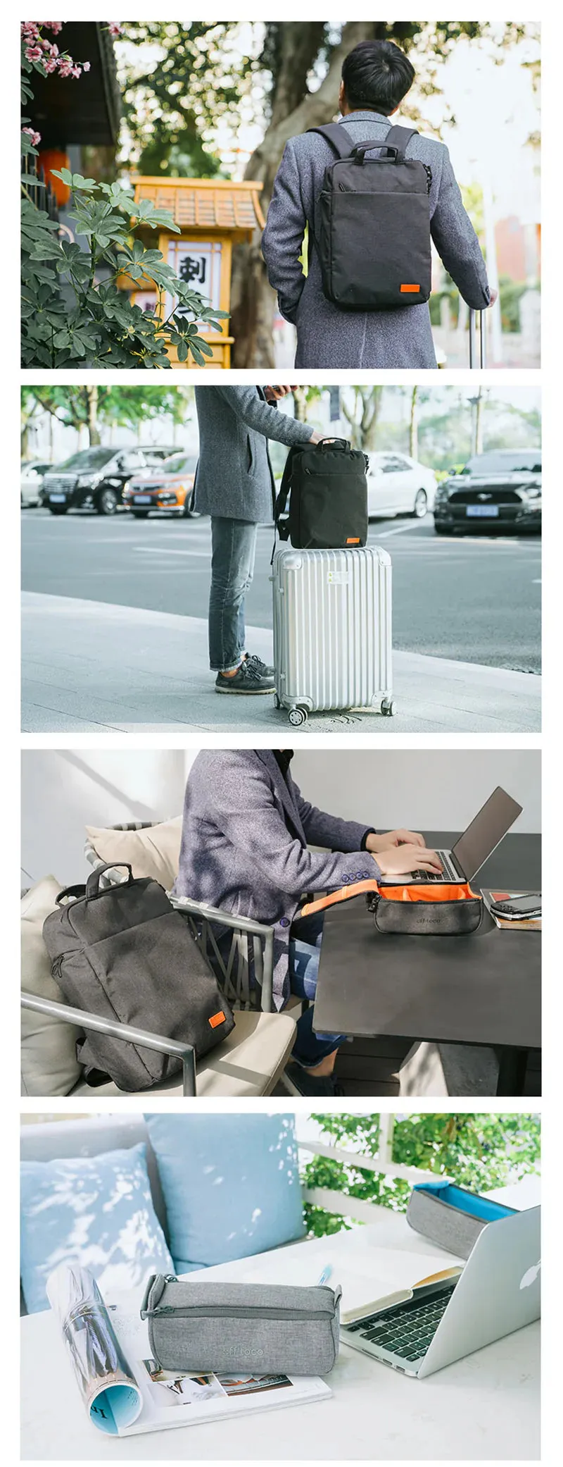 OFF TOCO "3 WAY" Laptop Backpack 13.3inch - 14inch BM-OF01 Series (4 Colors)