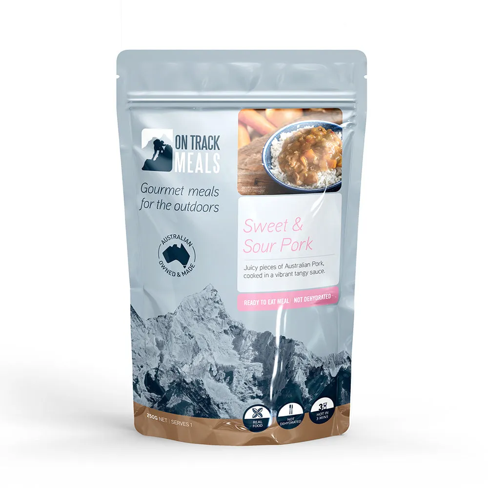 On Track Meals Go Pack – 24-Hour Adventure & Emergency Ration Kit -MEAT- | Ready-to-Eat with Flameless Heating