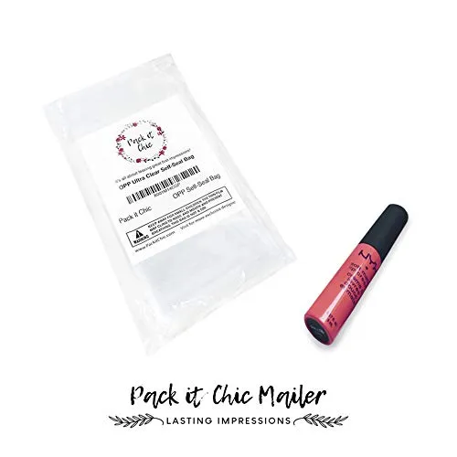 Pack It Chic - 5” X 7” (200/1000 Pack) Clear Resealable Polypropylene Bags - Fits 5X7 Prints, Photos, A2 A4 A6 Cards & Envelopes - Self Seal