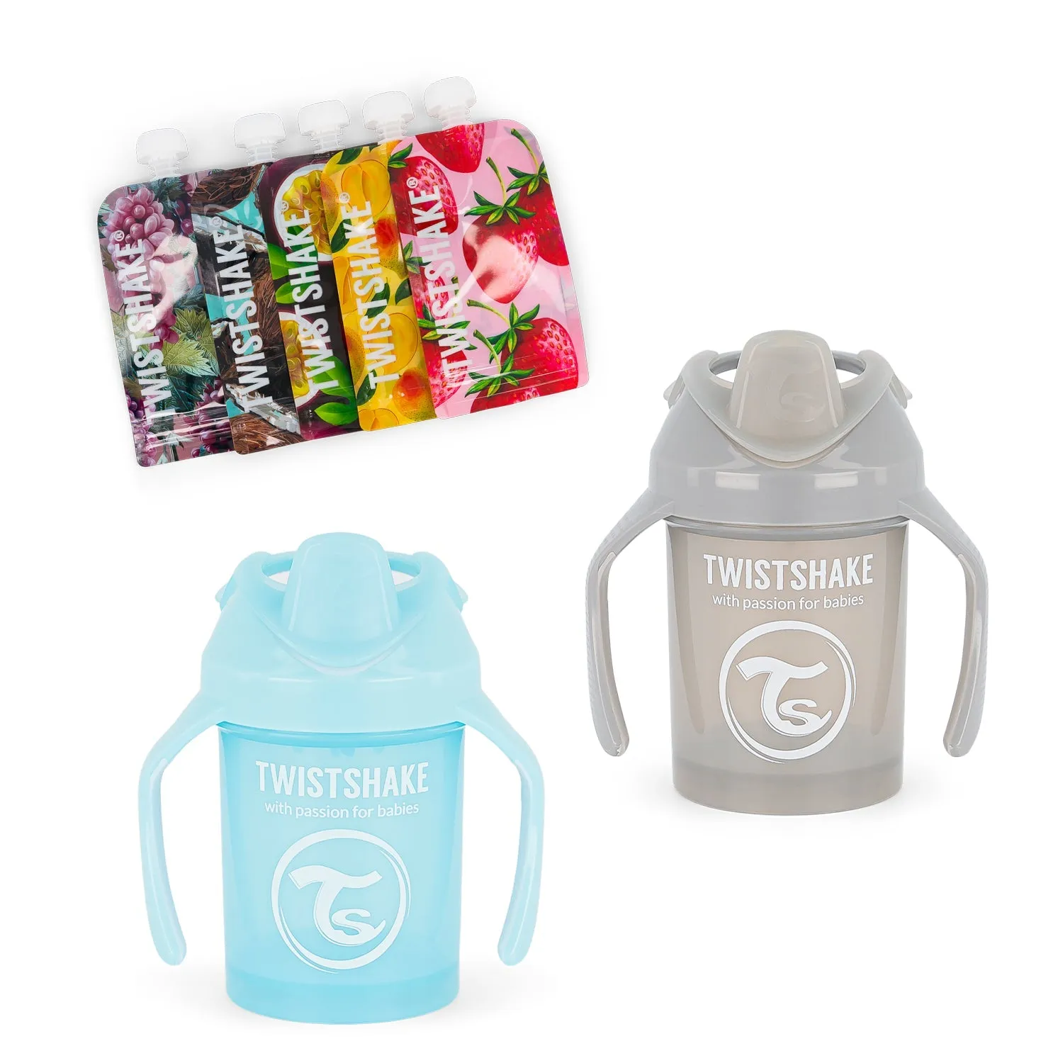 Pack Twistshake 2 Mini Cup 5 Squeeze Bags