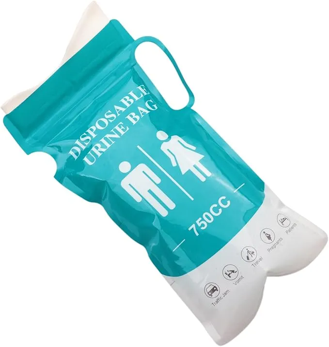 Pee Bags for Travel for Men12pcs Urinal Bags 750ML Disposable Urine Bag