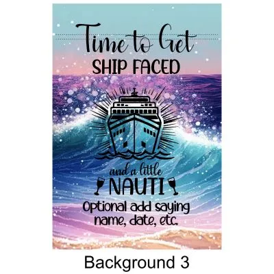 Personalized Custom Time to Get Shipped Faced and a Little Nauti Magnetic Door Sign Banner, Large Ship Door Decoration for Stateroom, Vacation, Birthday, Anniversary, Holiday, girls trip, graduation