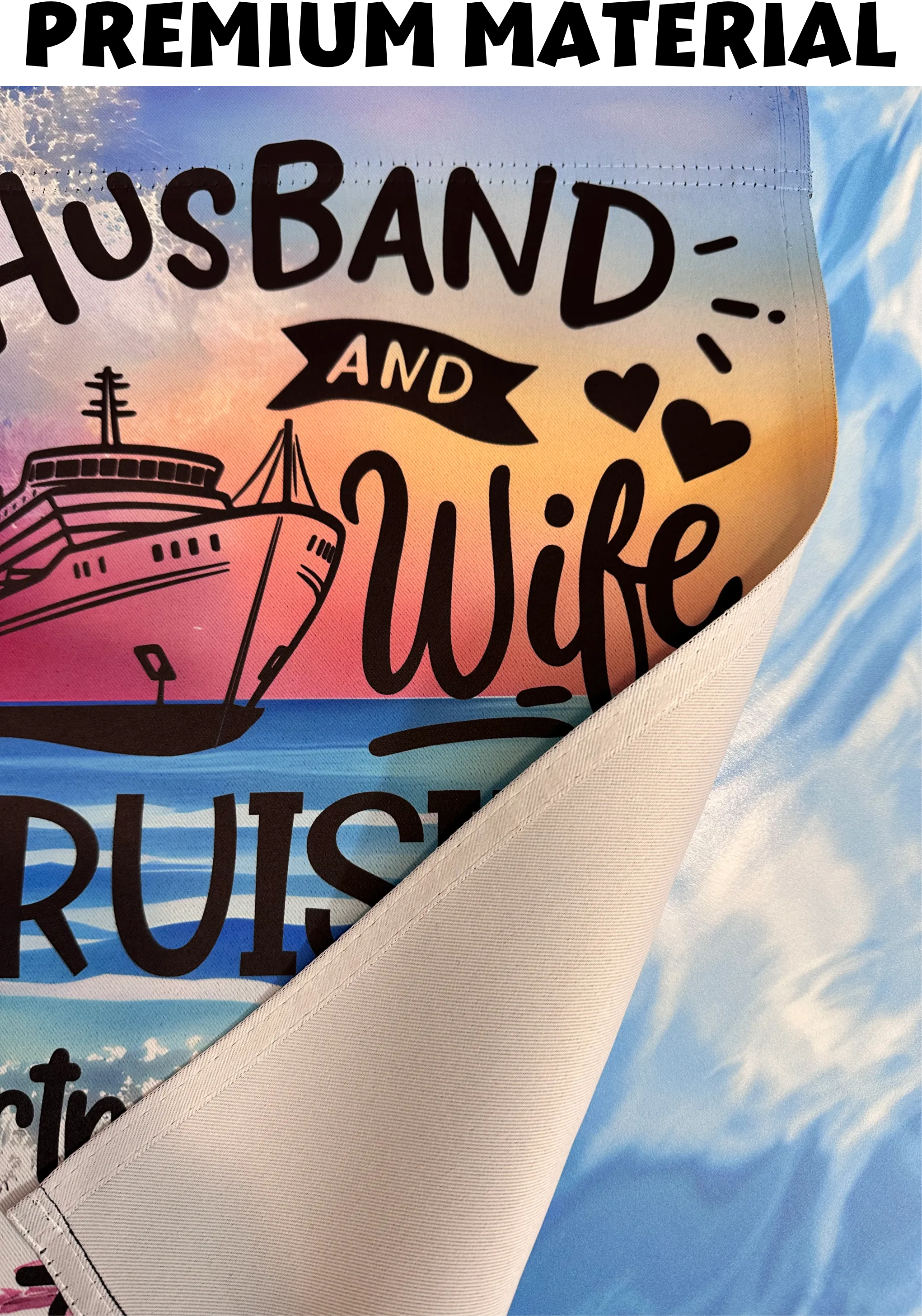 Personalized Custom Time to Get Shipped Faced and a Little Nauti Magnetic Door Sign Banner, Large Ship Door Decoration for Stateroom, Vacation, Birthday, Anniversary, Holiday, girls trip, graduation