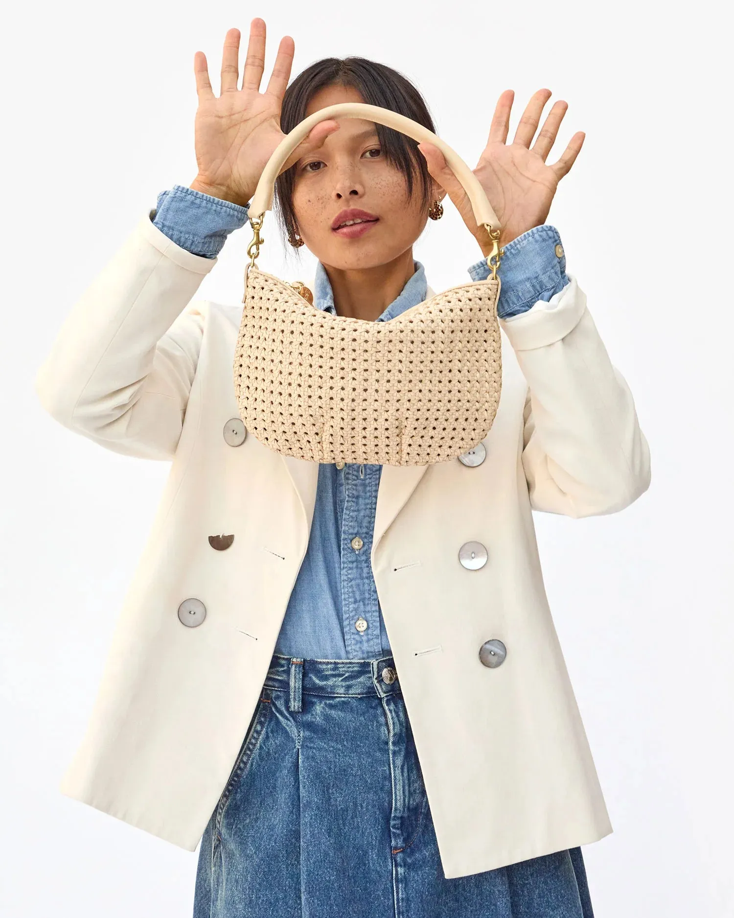 Petit Moyen in Cream Rattan