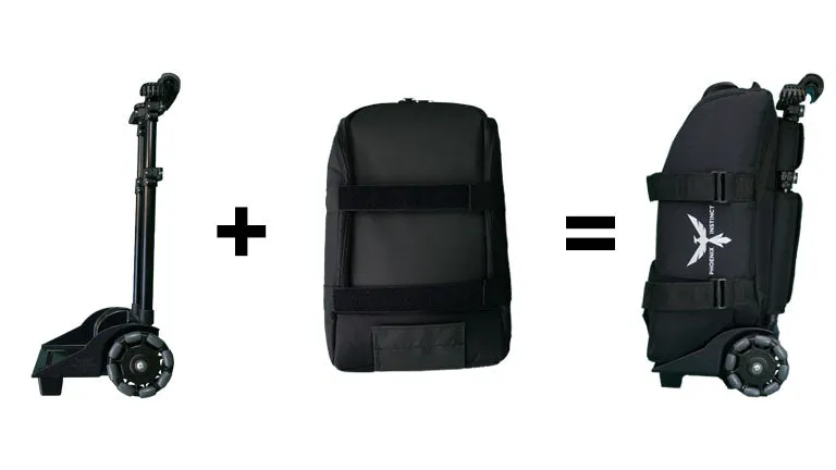Phoenix System Trolley, XL Bag (Black) and Cabin Bag (Black)