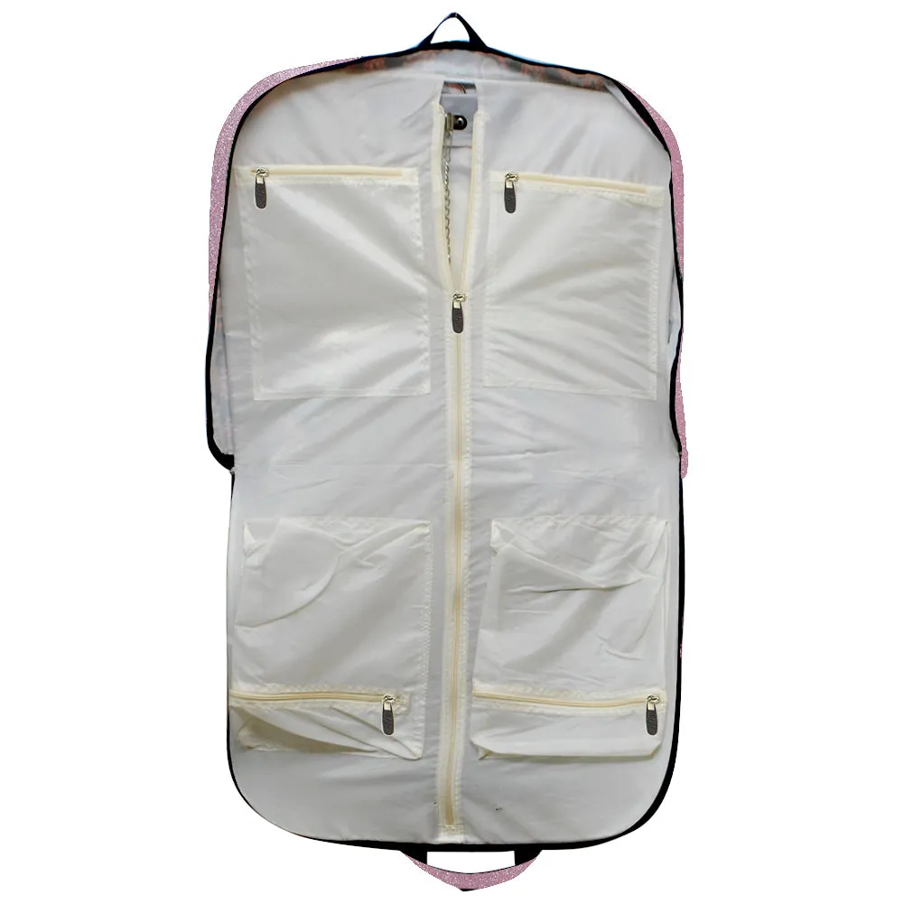 Pink Glitter NGIL Garment Bags