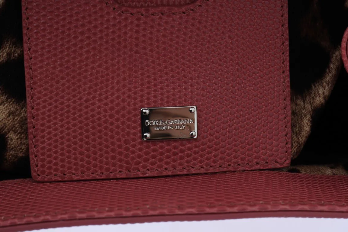 Pink MONICA Leather Shoulder Satchel Bag
