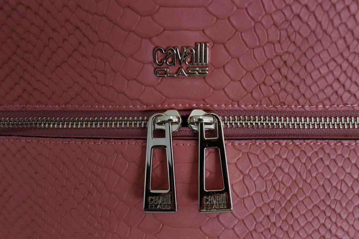 Pink Nude Hand Shoulder PVC Satchel Bag