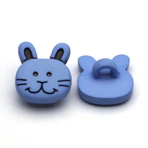Plastic Button Blue