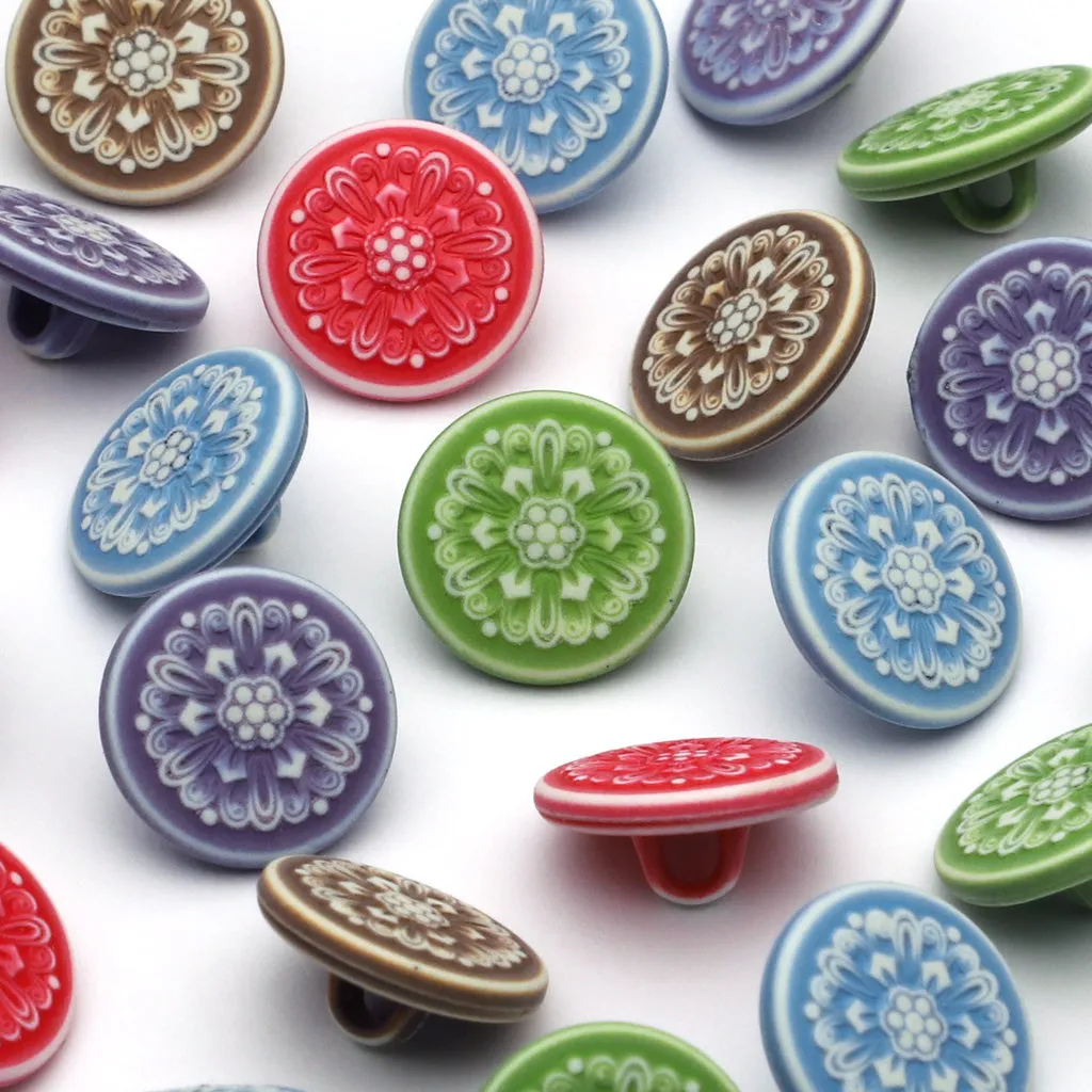 Plastic Button Brown
