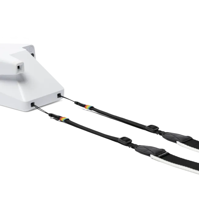 Polaroid flat camera strap - Black & White