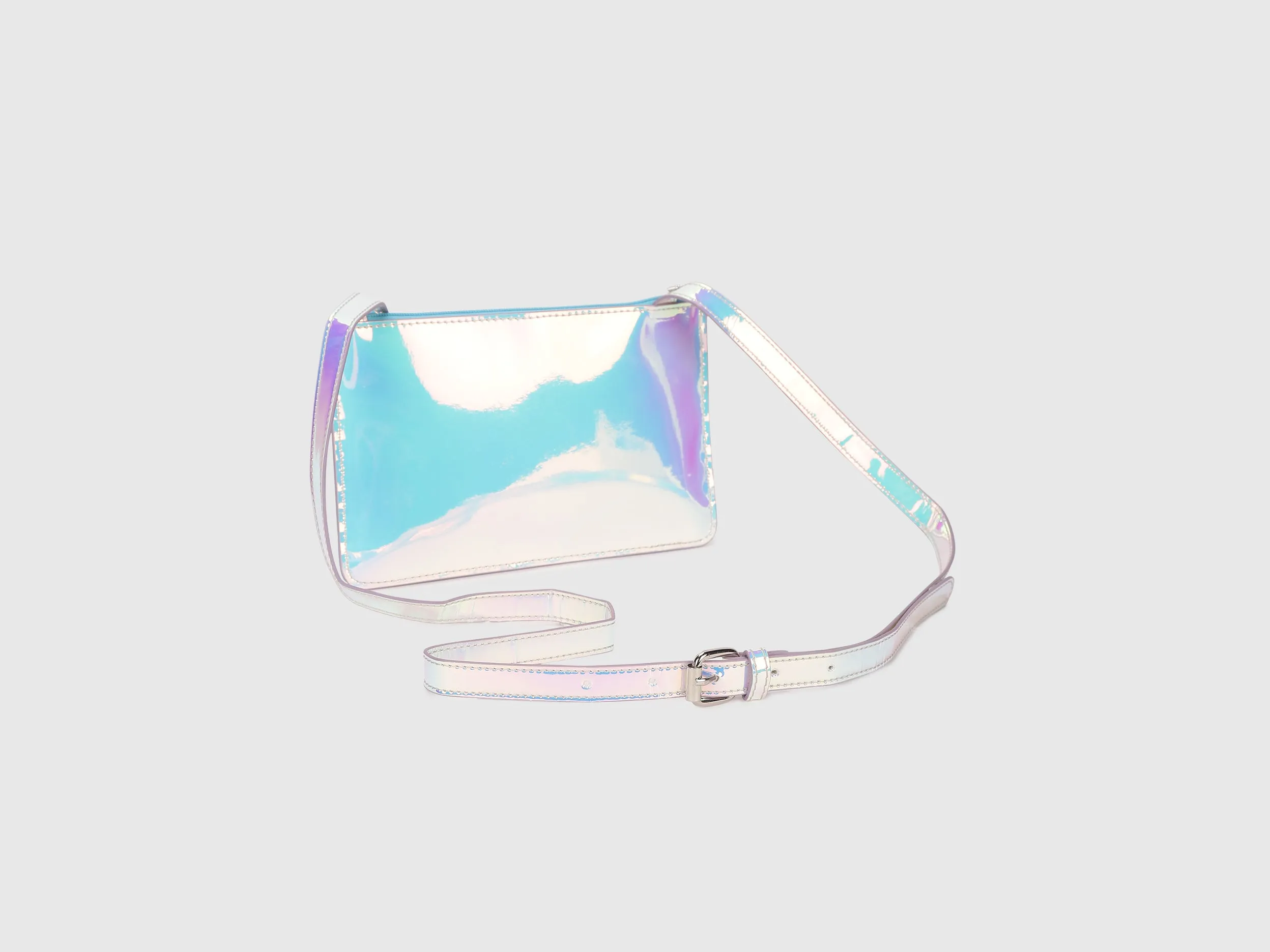 Polyurethane Solid Girls Sling Bag