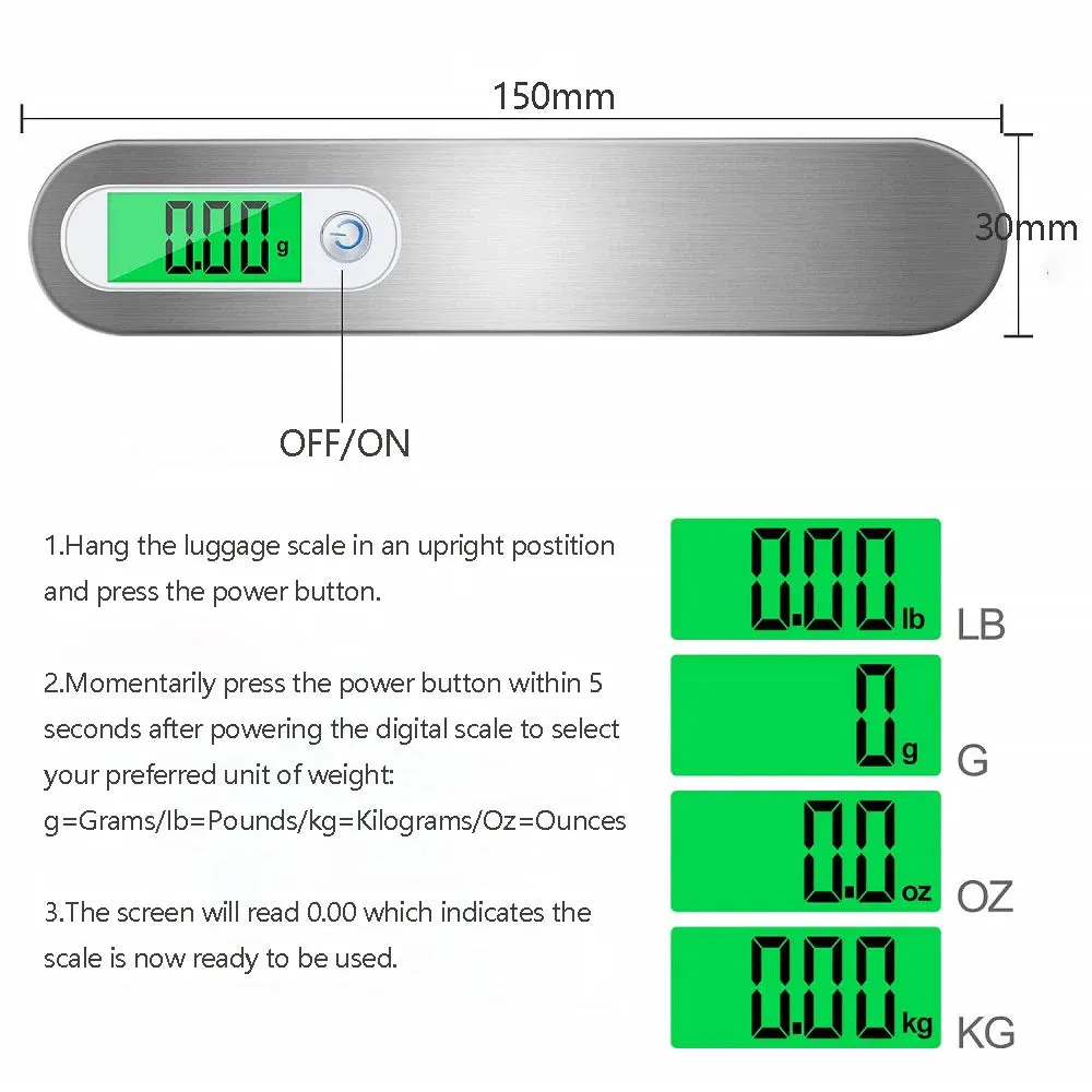 Portable  Digital LCD Hanging Scale