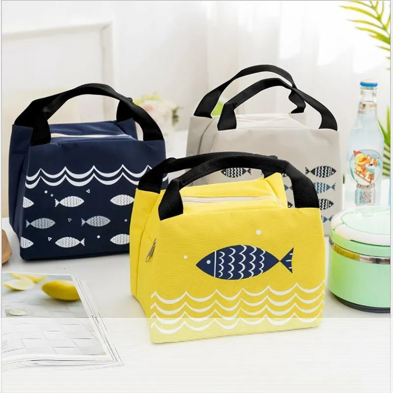 Portable Lunch Bag 1PC 5Sizes 27Sytles Thermal Insulated Bag