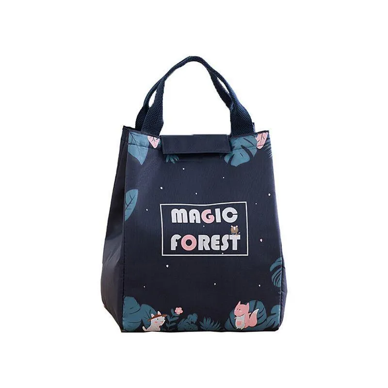 Portable Lunch Bag 1PC 5Sizes 27Sytles Thermal Insulated Bag