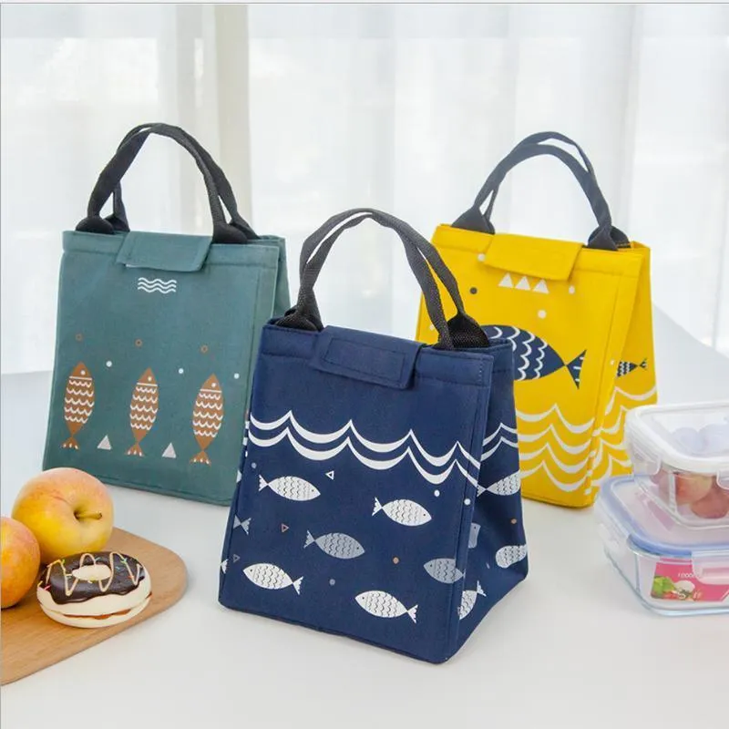 Portable Lunch Bag 1PC 5Sizes 27Sytles Thermal Insulated Bag