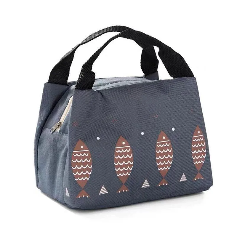Portable Lunch Bag 1PC 5Sizes 27Sytles Thermal Insulated Bag