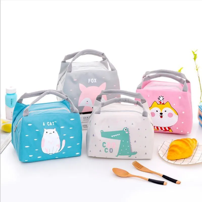 Portable Lunch Bag 1PC 5Sizes 27Sytles Thermal Insulated Bag