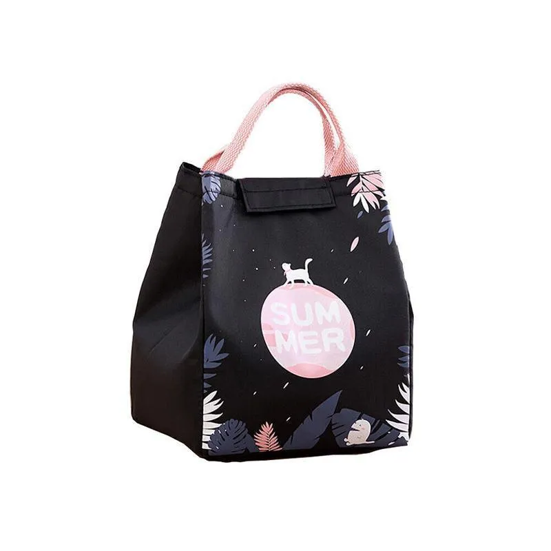 Portable Lunch Bag 1PC 5Sizes 27Sytles Thermal Insulated Bag
