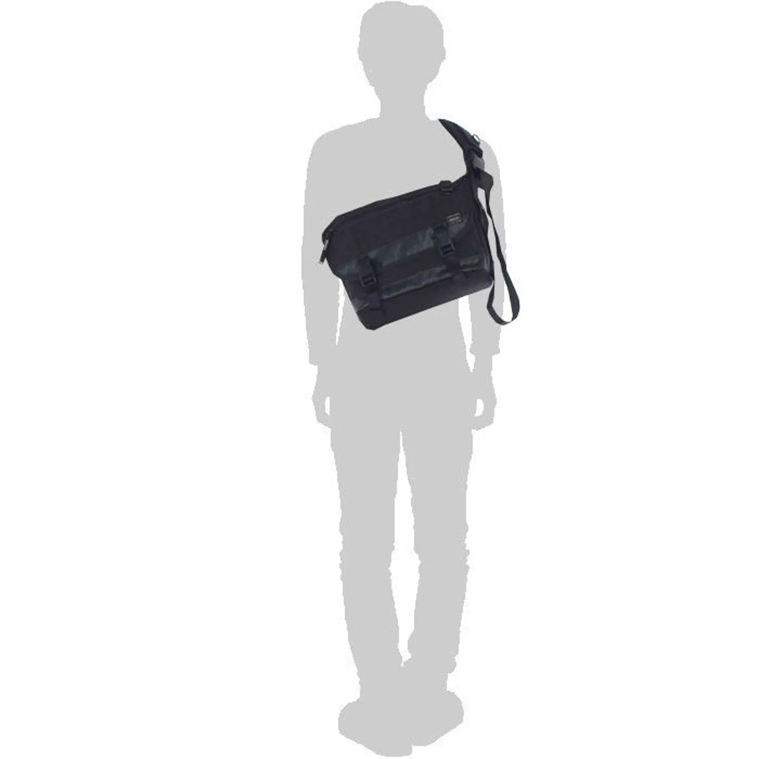 Porter Heat Messenger Bag Small Black