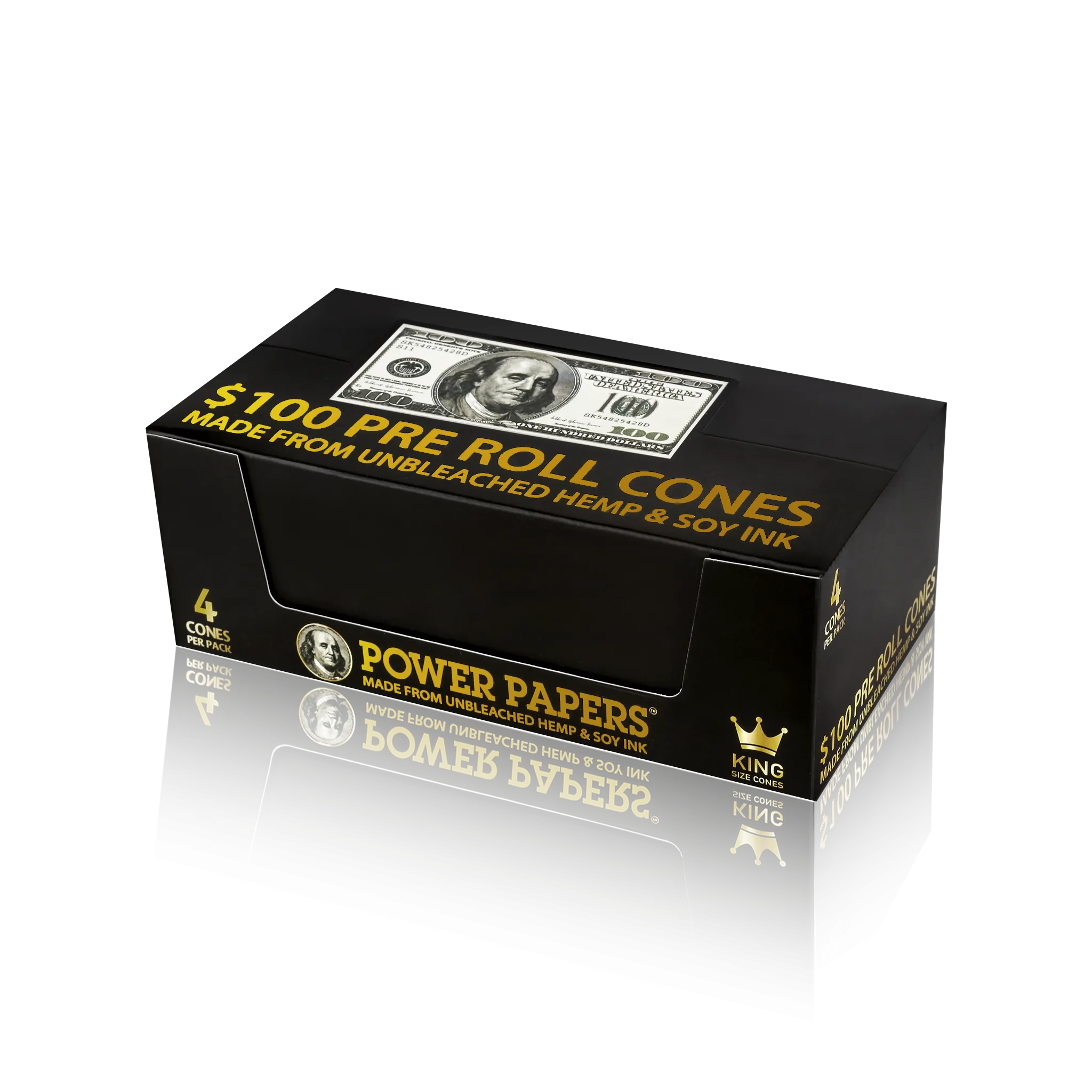 POWER PAPERS™ USD$100 Pre Rolled Cones