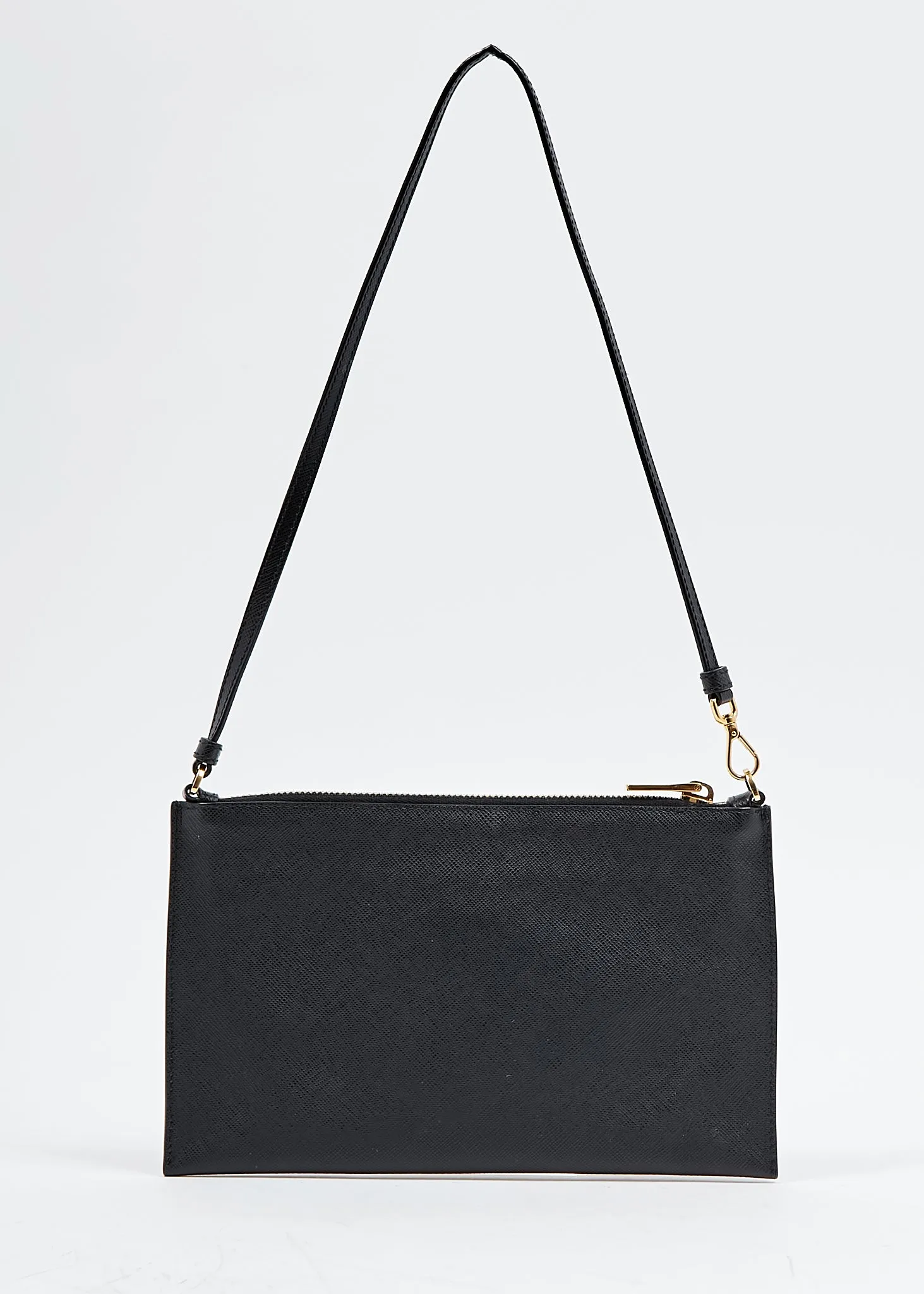 Prada Black Saffiano Leather Shoulder Bag