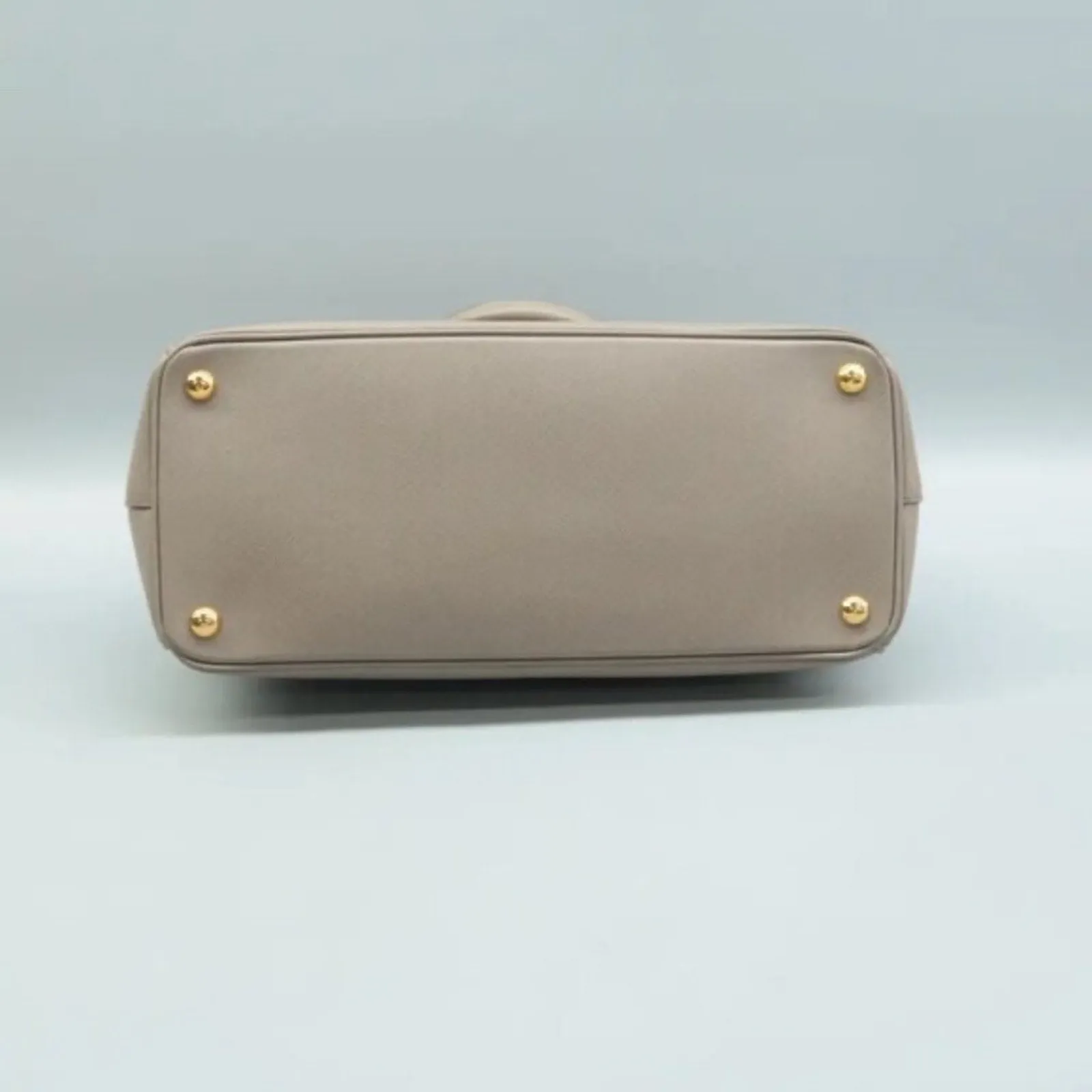 PRADA Galleria Grey Leather Satchel;