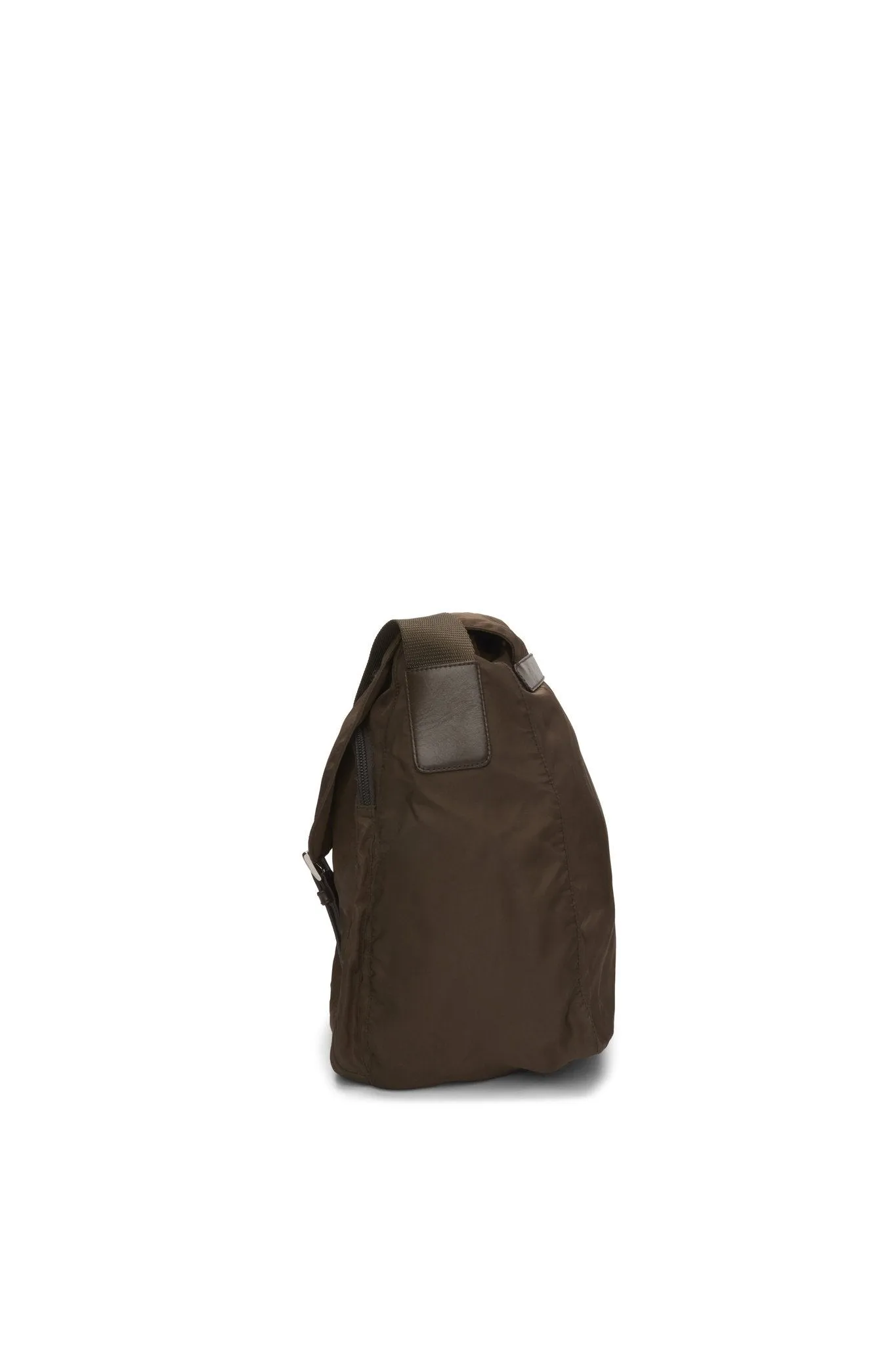 Prada Khaki (Bruciato) Nylon Vela Sport Messenger Bag
