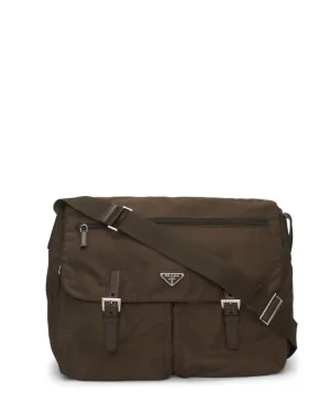 Prada Khaki (Bruciato) Nylon Vela Sport Messenger Bag
