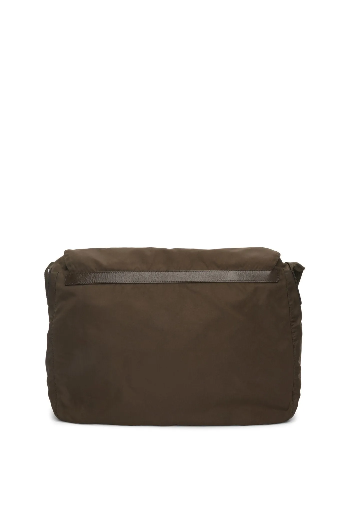 Prada Khaki (Bruciato) Nylon Vela Sport Messenger Bag