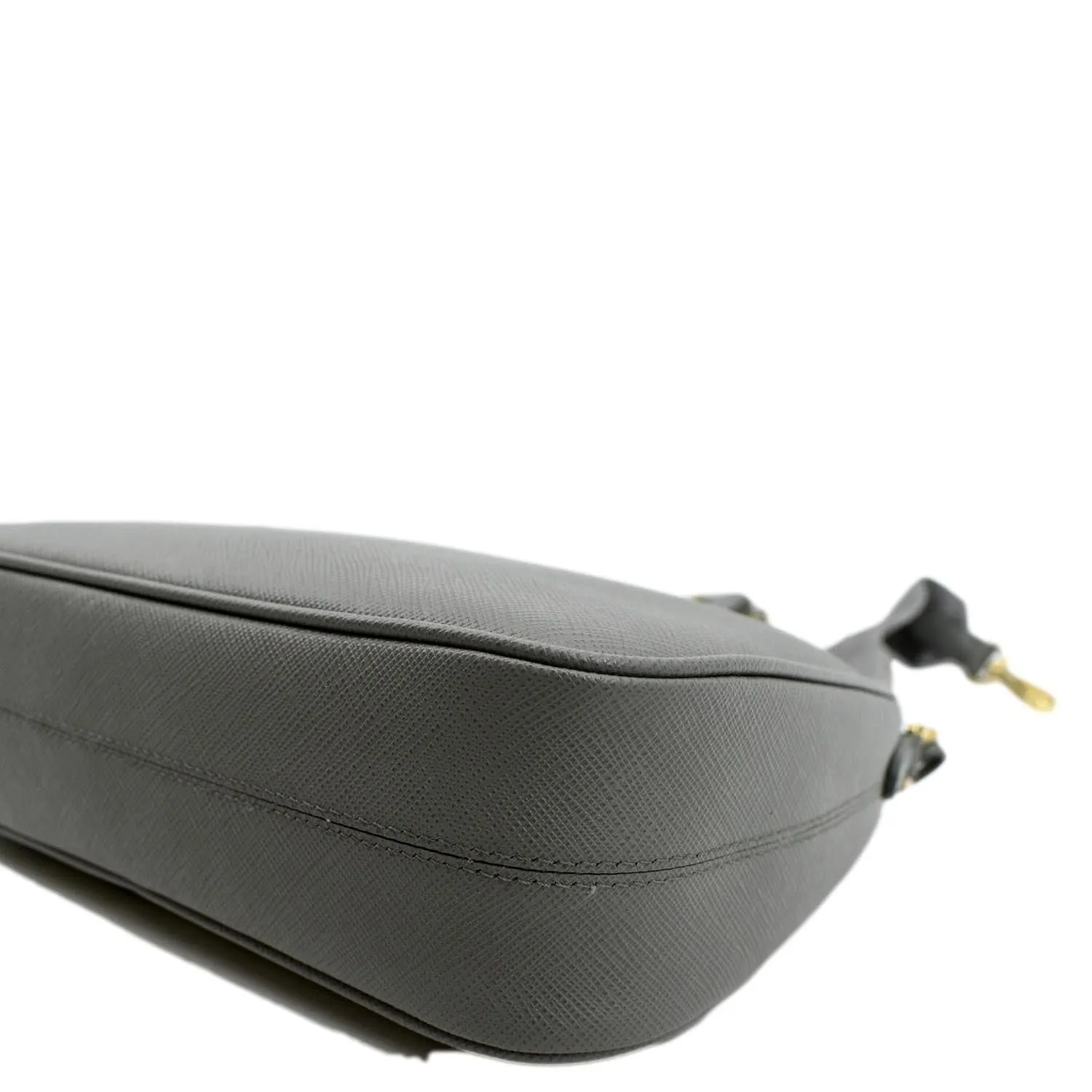 PRADA Re-Edition 2005 Saffiano Leather Shoulder Bag Gray