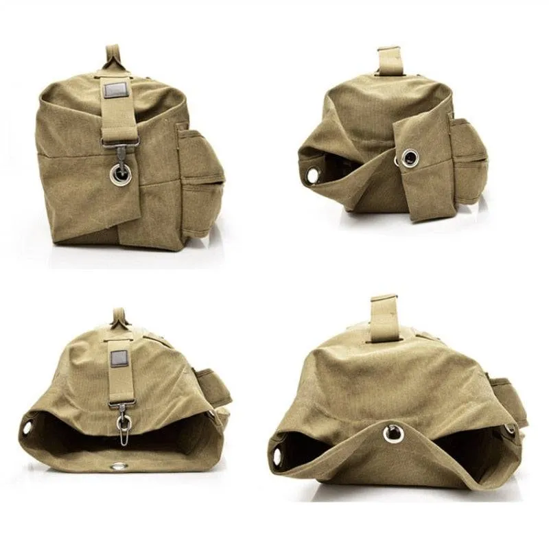 Premium Authentic Canvas Bucket-Style Backpack