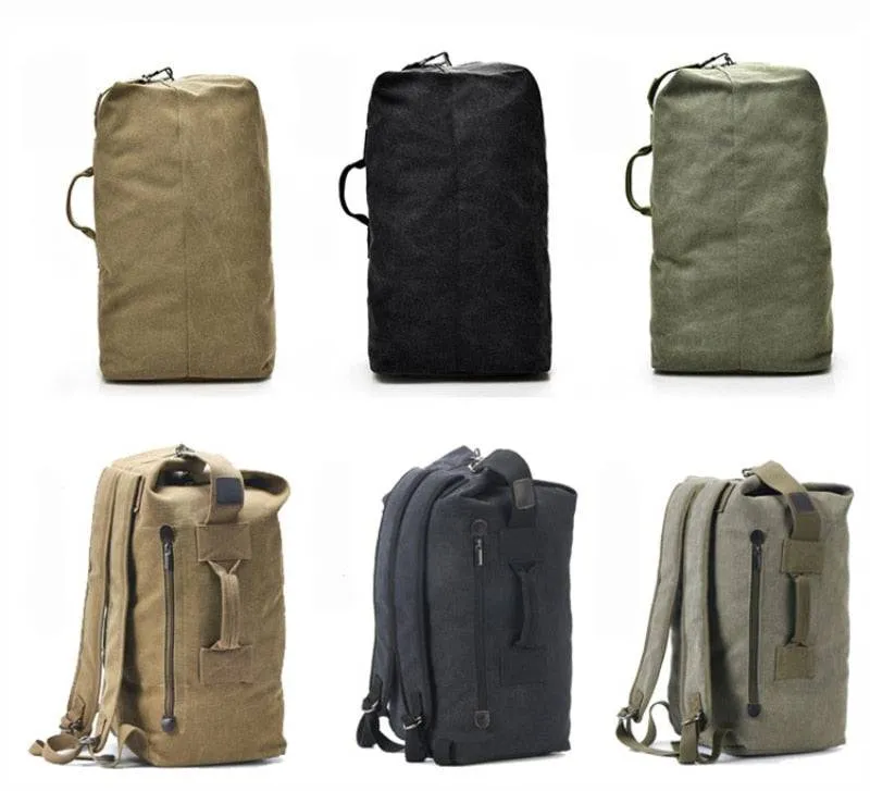 Premium Authentic Canvas Bucket-Style Backpack