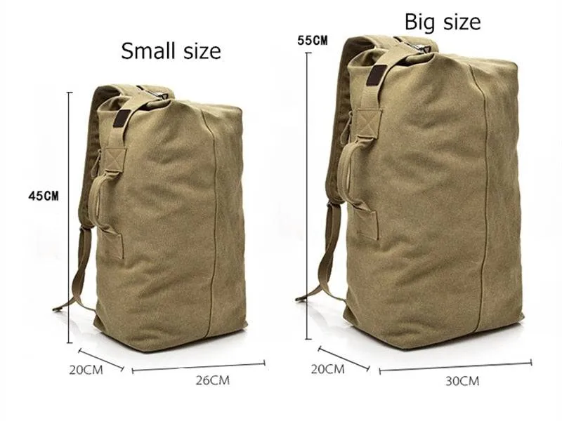 Premium Authentic Canvas Bucket-Style Backpack