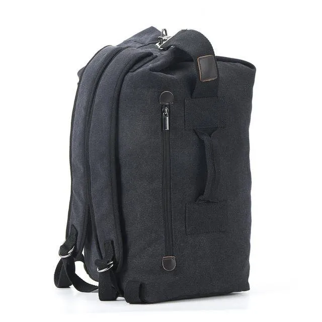 Premium Authentic Canvas Bucket-Style Backpack