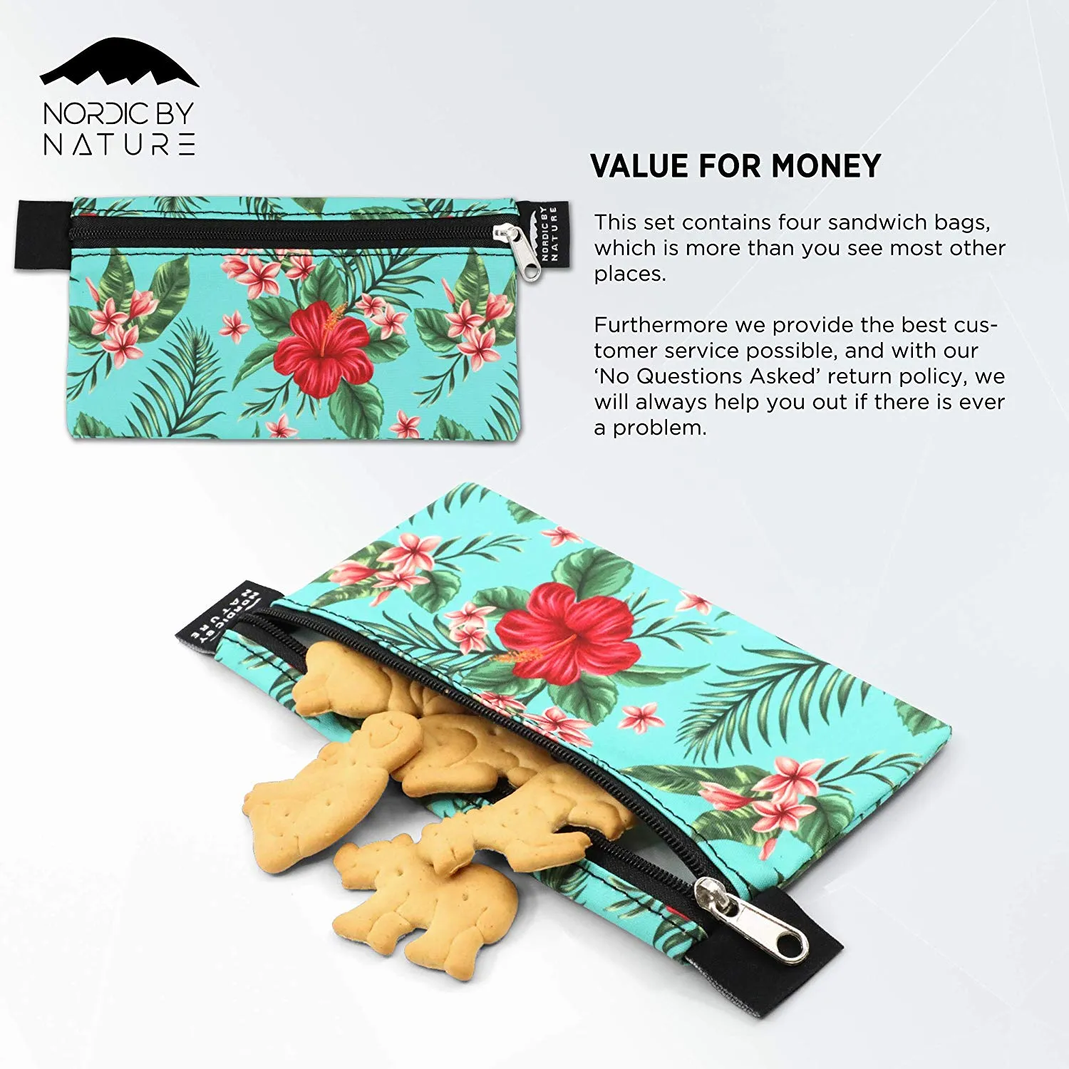 PREMIUM GREEN FLOWERS SANDWICH SET (4)
