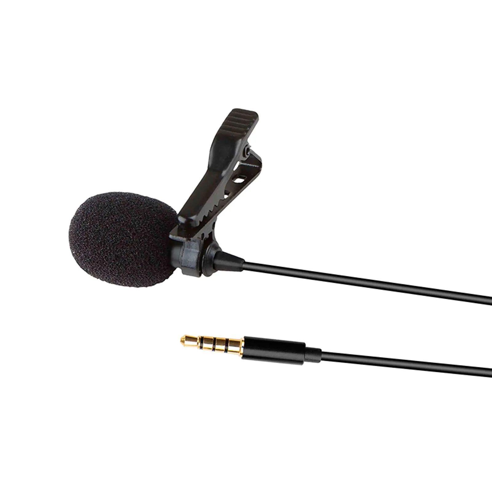 Professional Mini Clip Lapel Microphone 3.5mm TRRS Jack for Smartphone App