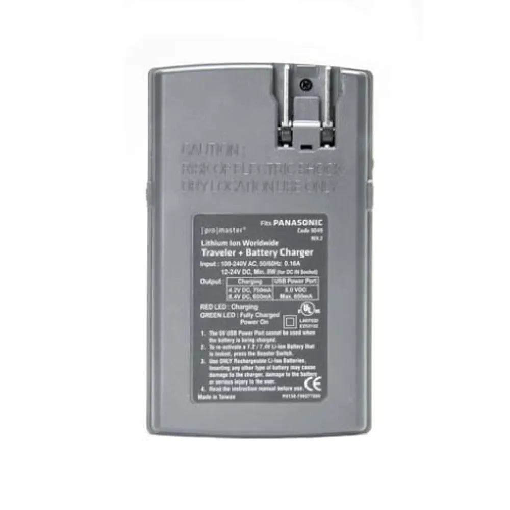 Promaster Traveler   Charger for most Panasonic Batteries